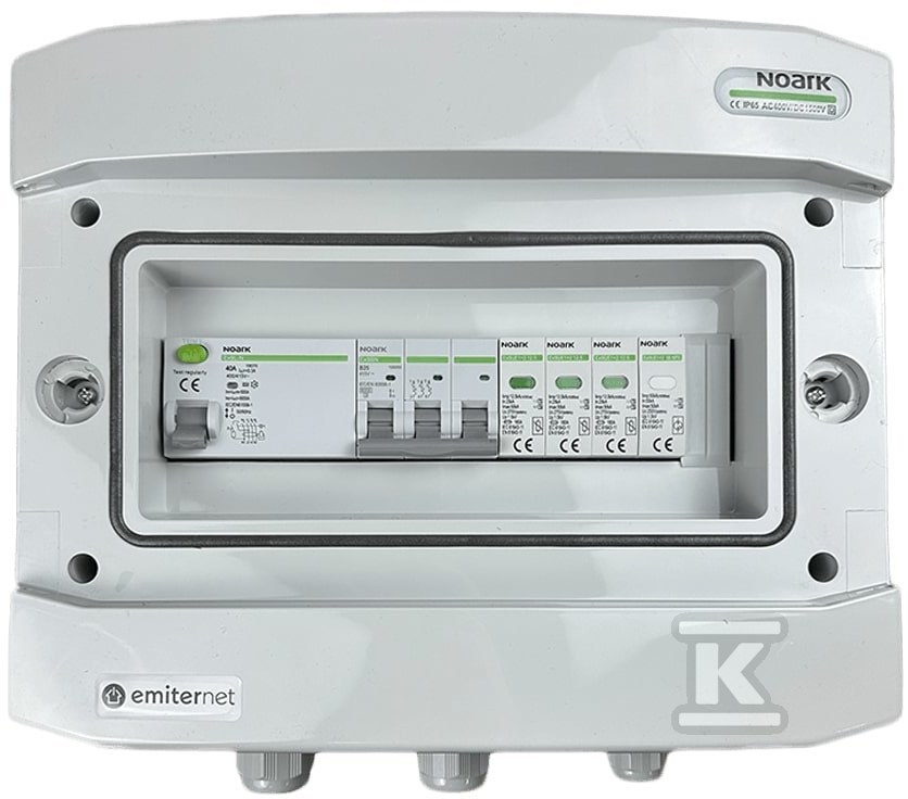 ROZDZ.PRZYŁ.AC IP65 AC T1+T2 25A 3F