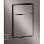 Przycisk spłukujący Skate Cosmopolitan S, hard graphite, do małych kominków rewizyjnych