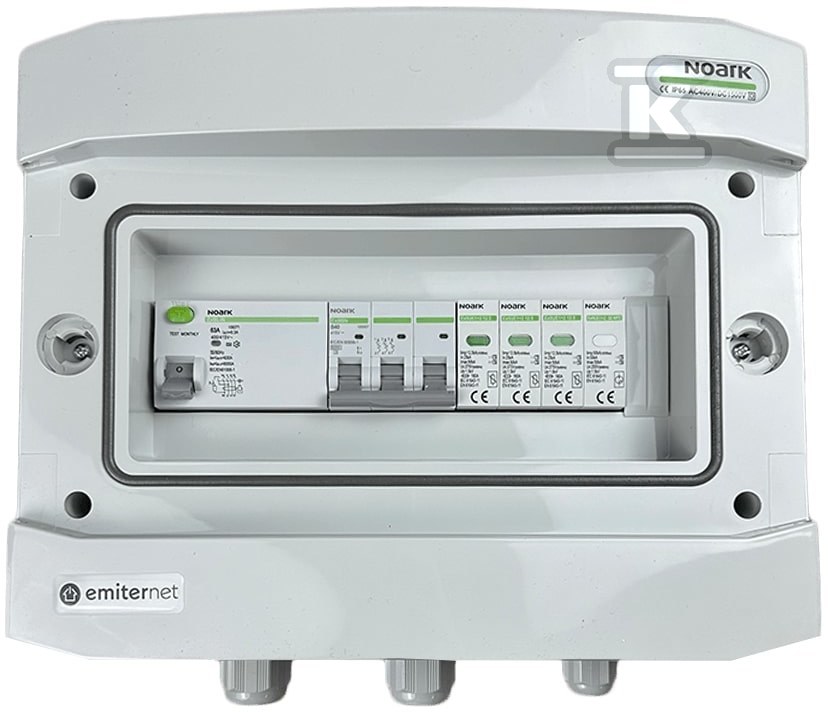 ROZDZ.PRZYŁ.AC IP65 AC T1+T2 40A 3F