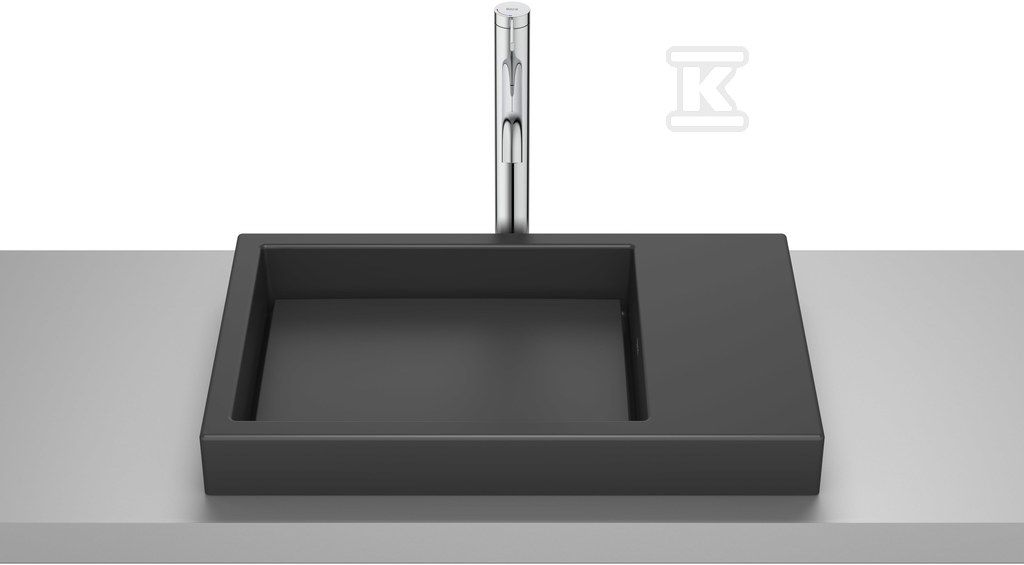 Umywalka HORIZON blatowa, SKYLINE 60x38 cm CZARNY MAT
