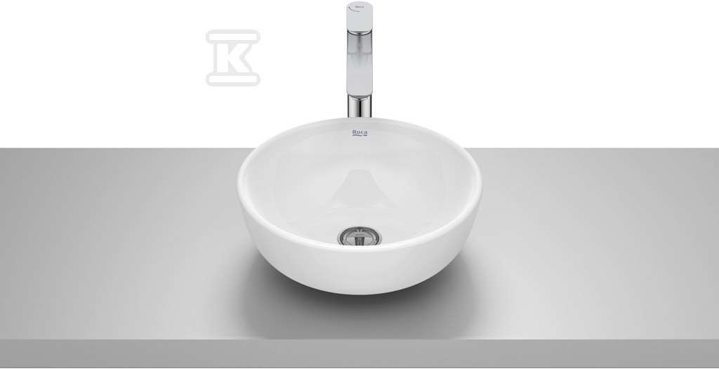 Umywalka OPTICA nablatowa, ROUND ER 35 cm CZARNY MAT