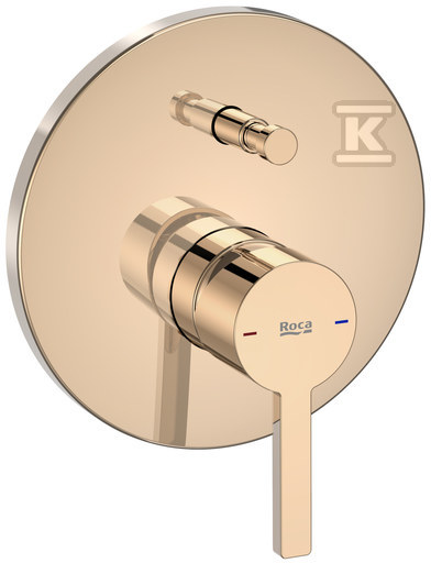 Bateria wannowo-prysznicowa NAIA podtynkowa w kolorze różowego złota (Rocabox A525869403)