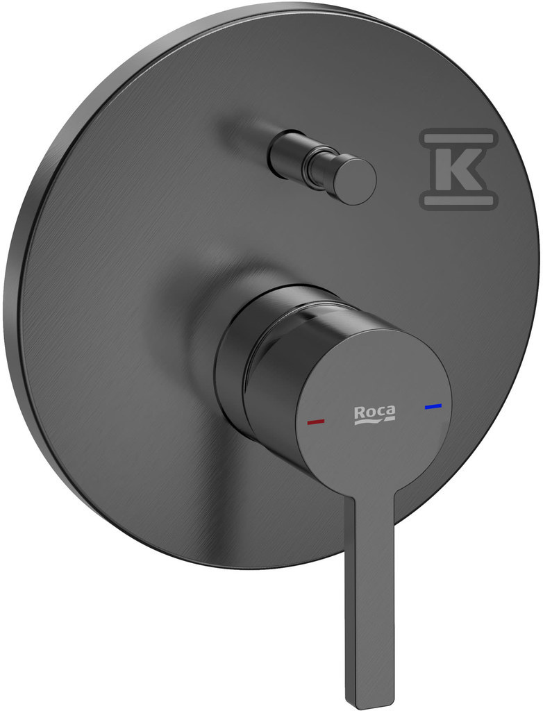 Bateria prysznicowa NAIA podtynkowa, wykończenie w kolorze szczotkowanego czarnego tytanu (Rocabox A525869403)