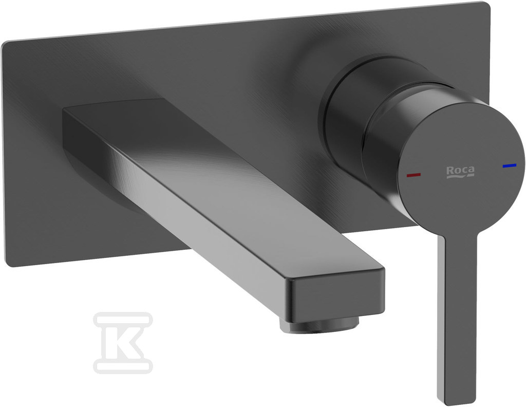 Bateria umywalkowa NAIA brushed titanium black jednouchwytowa ścienna Cold Start (konieczne A5252206CN)