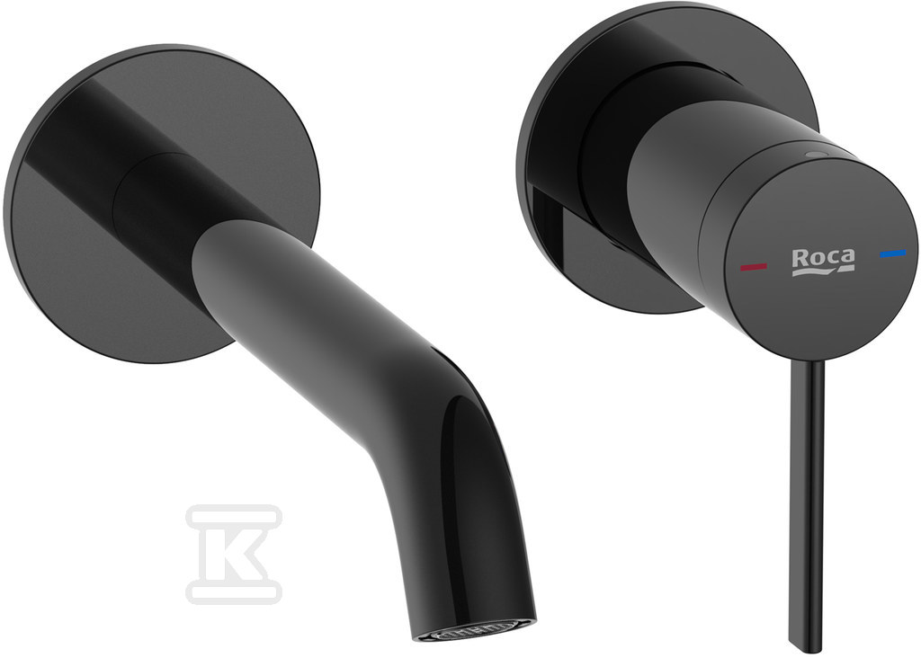 Bateria umywalkowa ONA jednouchwytowa dwuotworowa podtynkowa, czarny tytan