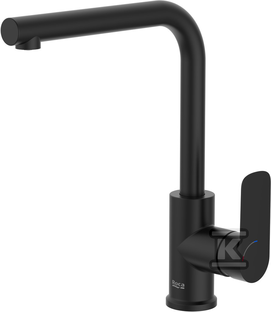 Bateria zlewozmywakowa CALA L-kształtna Cold Start czarny mat