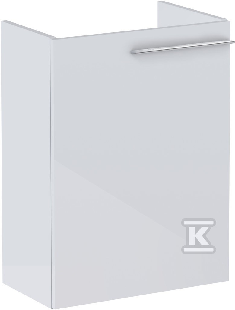 Szafka łazienkowa ELLA Compacto 45 cm z 1 drzwiami, do kompletacji z umywalką Ona, biały połysk