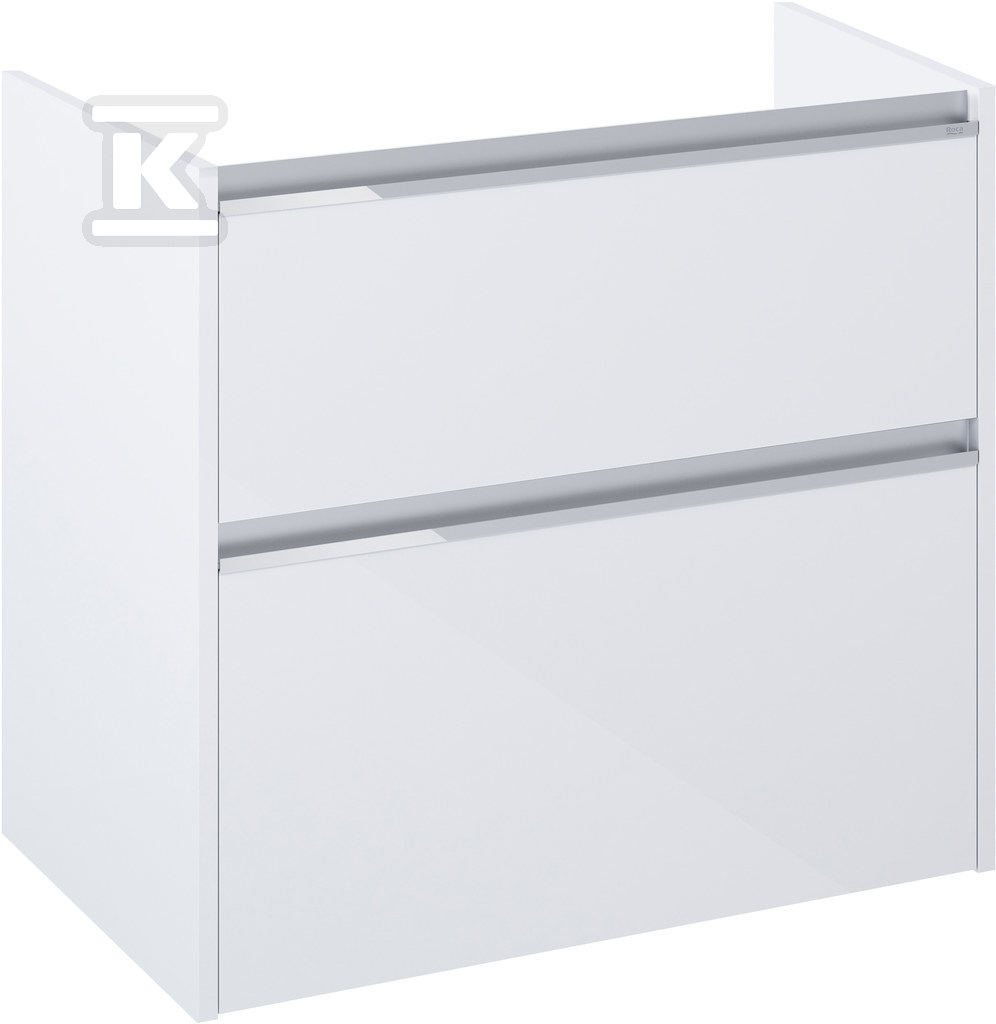 Szafka łazienkowa GAP PRO 80 cm wersja lewa, do kompletacji z blatem lub umywalką GAP, biały połysk