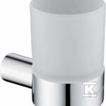 ROUND KUBEK ŚCIENNY, CHROM