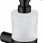 ROUND DOZOWNIK MYDŁA, ŚCIENNY, NERO