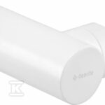 Uchwyt punktowy słuchawki Round mosiężny, bianco