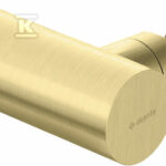 Uchwyt punktowy słuchawki mosiężny Round, złoto szczotkowane