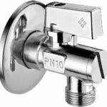 Zawór kątowy kulowy 1/2" - 3/8" - w kartoniku, chrom