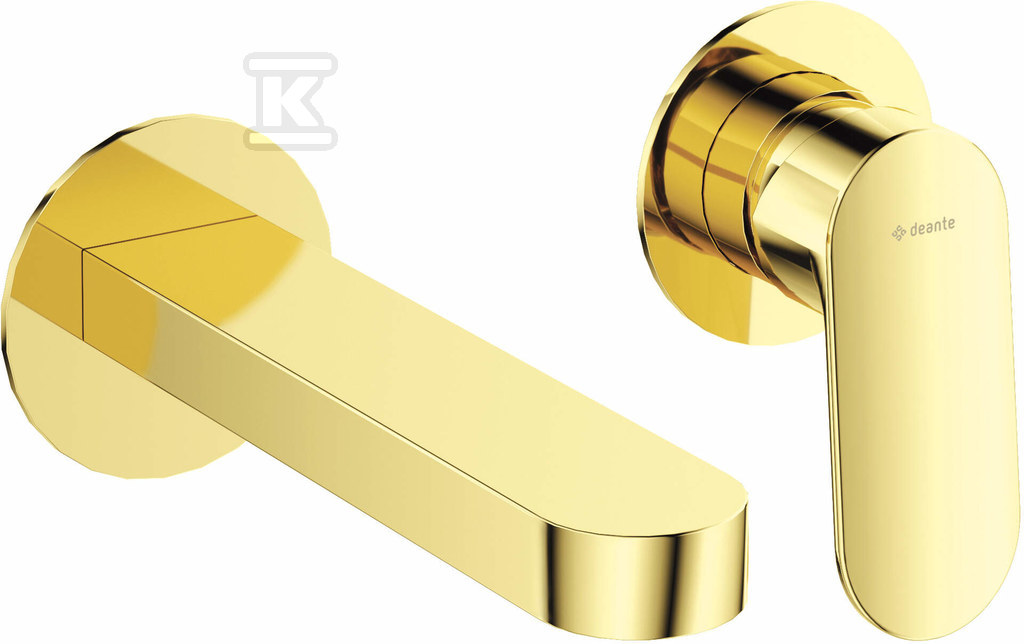 Bateria umywalkowa podtynkowa 2-otworowa Alpinia, złoty