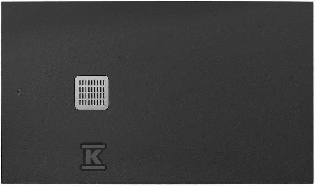 Brodzik TERRAN prostokątny 1400 x 700 mm syfon w kpl onyks