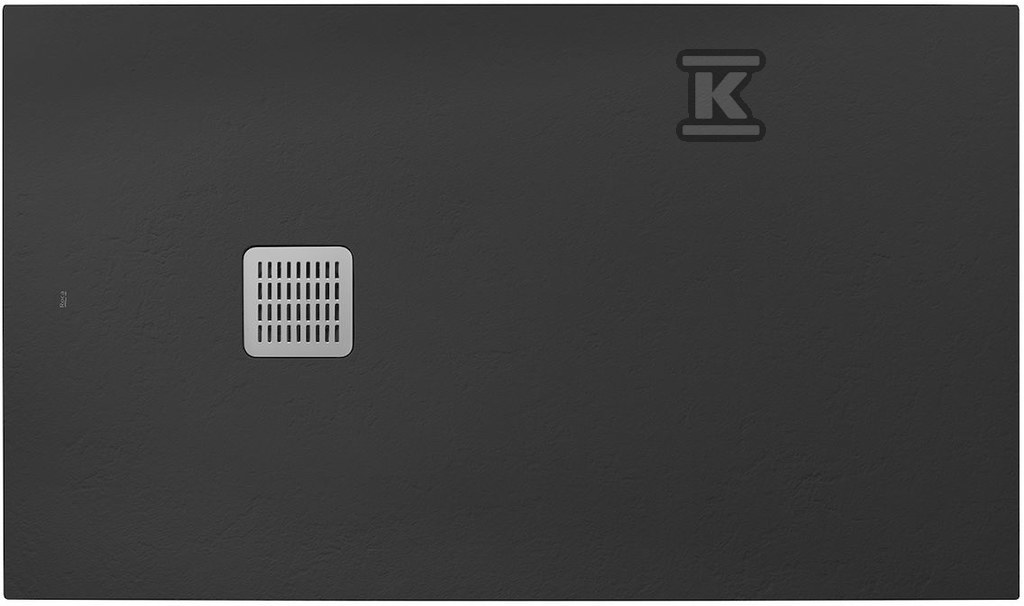 Brodzik TERRAN prostokątny 1400 x 800 mm syfon w kpl onyks