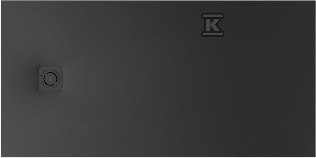 Brodzik MAGMA prostokątny Stonex® 1200 x 900 mm, niski syfon w komplecie, osłona w kolorze brodzika, kolor czarny