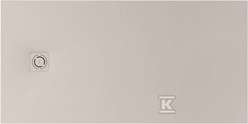 Brodzik MAGMA prostokątny Stonex® 1600 x 700 mm, niski syfon w komplecie, osłona w kolorze brodzika, kolor beżowy