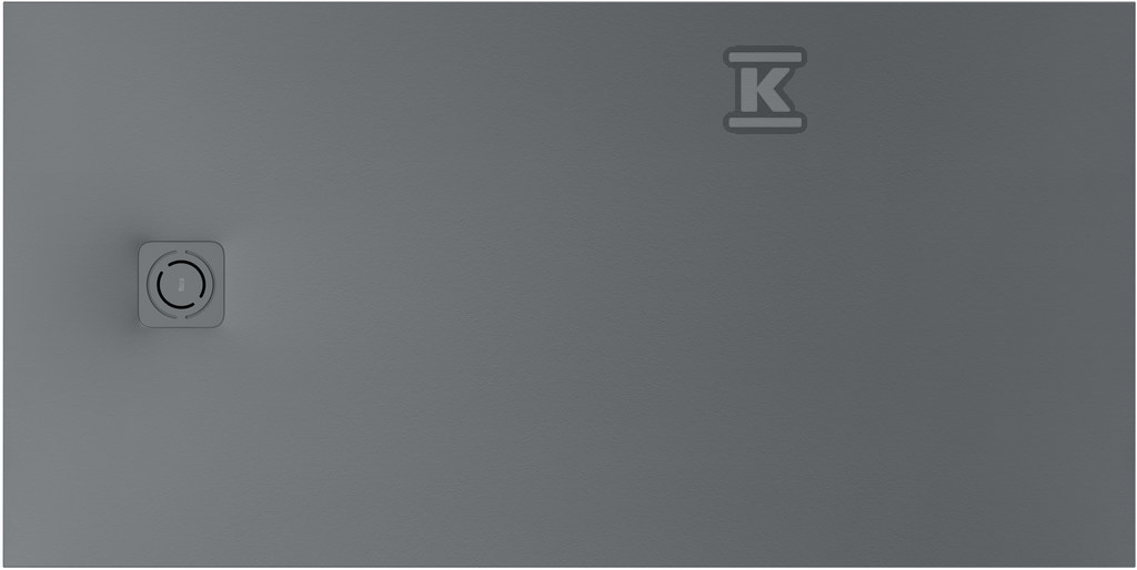 Brodzik MAGMA prostokątny Stonex® 1600 x 900 mm, niski syfon w komplecie, osłona w kolorze brodzika, kolor szary łupek