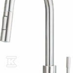 Bateria kuchenna z wyciąganą wylewką - 2 rodzaje strumienia Lima, stal