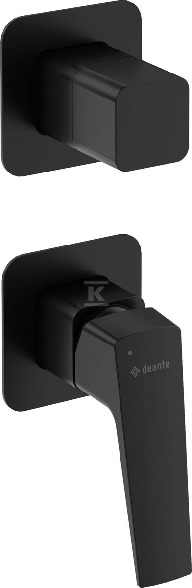 Bateria prysznicowa Blur, nero, podtynkowa z przełącznikiem natrysku