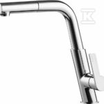 Bateria kuchenna Silia z wyciąganą wylewką, chrom