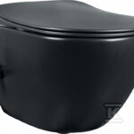 Miska WC z funkcją mycia/funkcja bidetu - z baterią mieszaczową Peonia, czarny