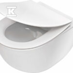 Miska WC z deską bezkołnierzowa Peonia, biały