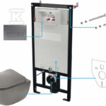 ZESTAW WC PODT.6 W 1 PEONIA ANTR.TITANIU