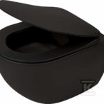 MISKA WC Z DESKĄ BEZKOŁN.PEONIA NERO