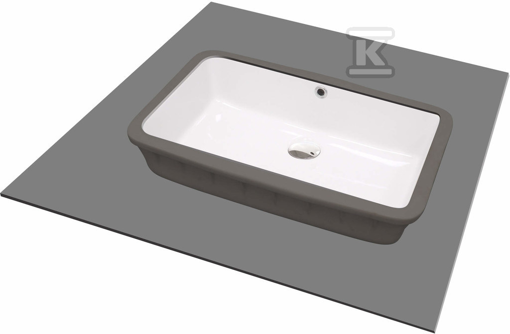 Plik zosta³ pobrany z http://www.onnshop.pl Umywalka ceramiczna podwieszana Temisto, biały - obrazek 1