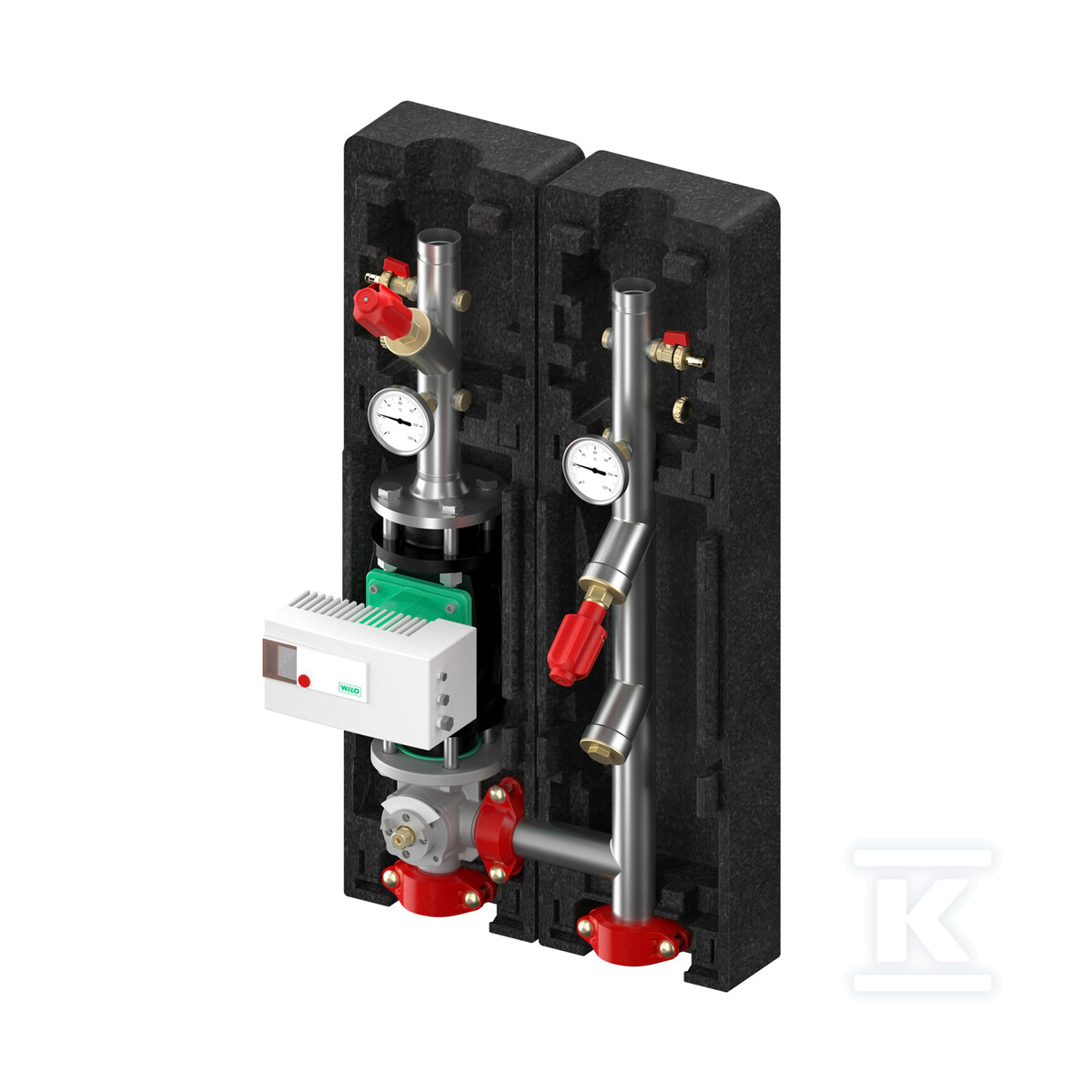 Grupa pompowa MeiFlow L MK 1 1/2" DN 40 z mieszaczem bez siłownika z pompą Grundfos Magna 3 40-120 F