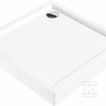 Brodzik akrylowy kwadratowy 90 cm Jasmin, biały
