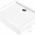 Brodzik akrylowy prostokątny 80x90 cm Jasmin, biały