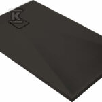 Brodzik granitowy prostokątny 90x70 cm Correo, nero