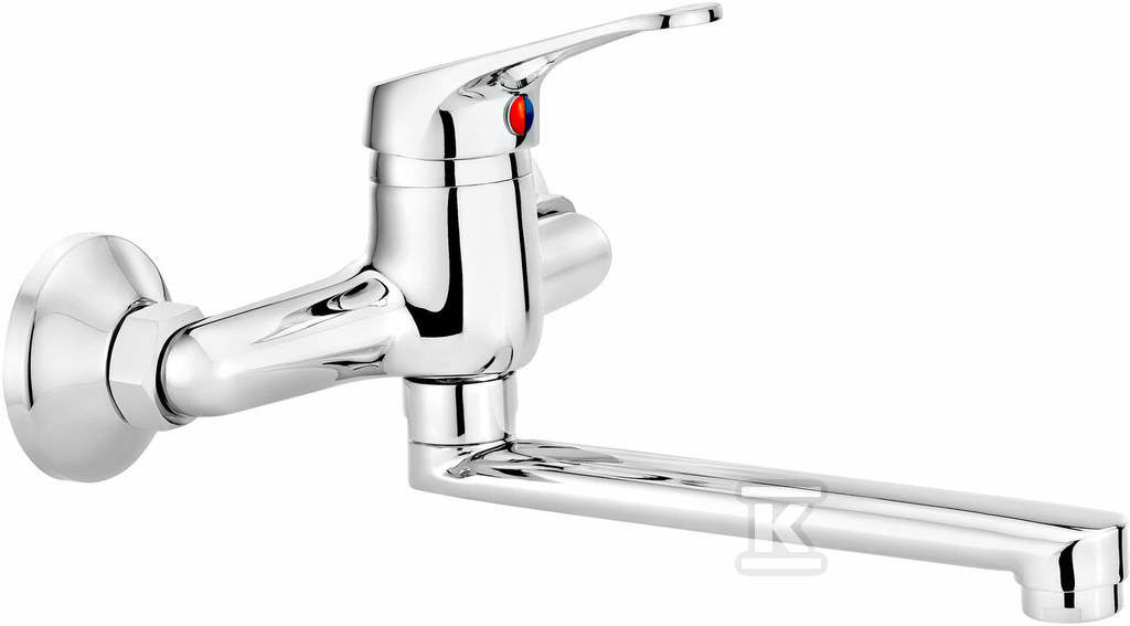 Plik zosta³ pobrany z http://www.onnshop.pl Bateria umywalkowa ścienna Lobo, chrom - obrazek 1