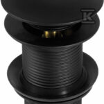 CLICK-CLACK CZARNY OKRĄGŁY BEZ PRZELEW