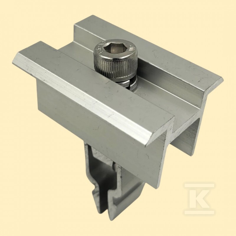 Klamra (klema) środkowa KLIK anoda srebrna L50