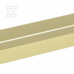 PÓŁKA ŚCIENNA ROUND, ZŁOTO SZCZOTKOW