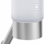 KUBEK ŚCIENNY SILIA, STAL SZCZOTKOWANA