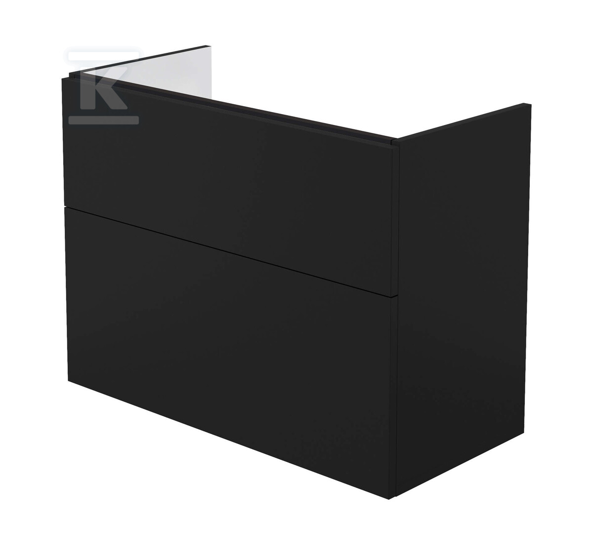 Szafka umywalkowa Prizma, bez blatu, 800x385x600 mm, nero
