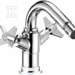 Bateria bidetowa Temisto, chrom