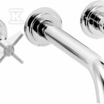 Bateria umywalkowa podtynkowa Temisto, chrom