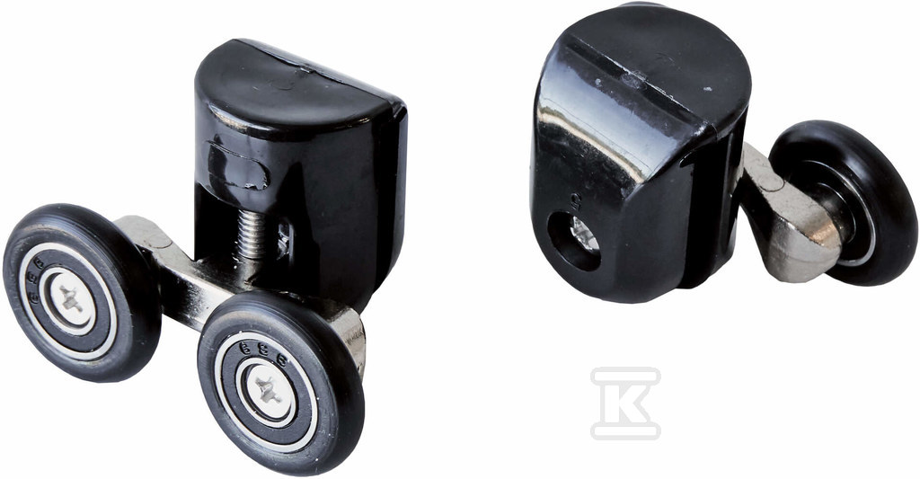 Plik zosta³ pobrany z http://www.onnshop.pl Rolki górne podwójne do szyb 5 mm, nero - obrazek 1