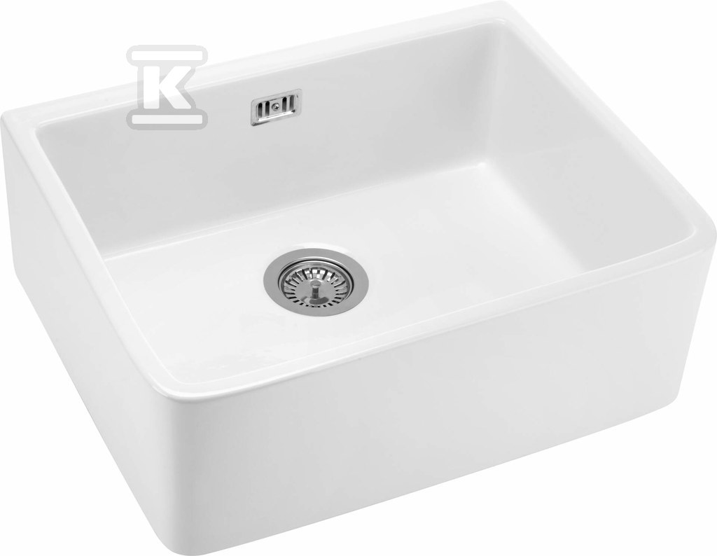Zlewozmywak ceramiczny 1-komorowy Sabor, biały Zlewozmywak ceramiczny 1-komorowy Sabor, biały