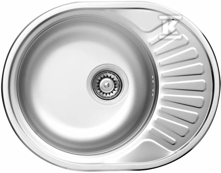 Zlewozmywak Twist dekor 1-komorowy z ociekaczem 580x445x160, 3,5" + osprzęt Zlewozmywak Twist dekor 1-komorowy z ociekaczem 580x445x160, 3,5" + osprzęt