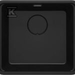 Zlewozmywak granitowy 1-komorowy Momi, nero