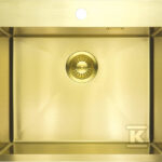 Zlewozmywak stalowy 1-komorowy Olfato Precious, złoto szczotkowane