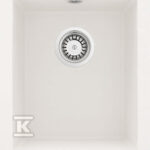 Zlewozmywak granitowy 1-komorowy Corda podwieszany, alabaster