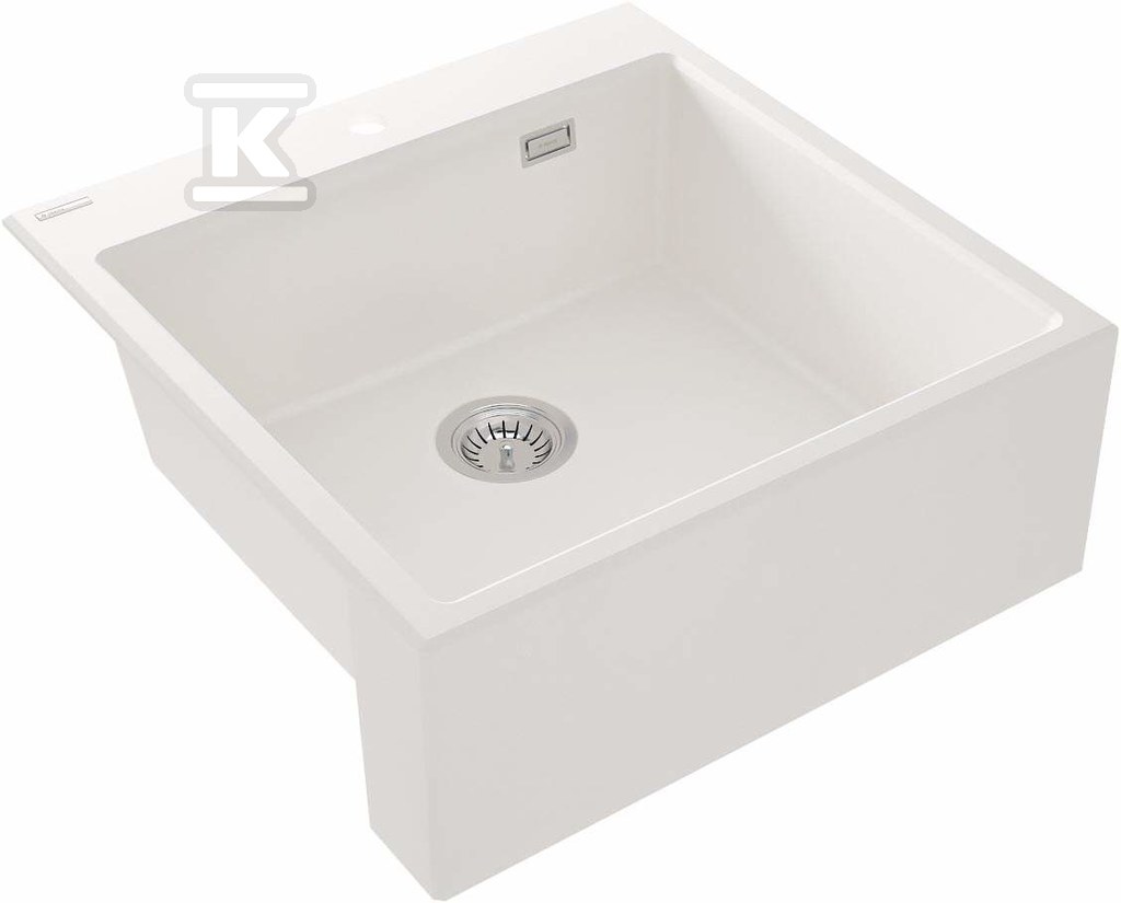 Plik zosta³ pobrany z http://www.onnshop.pl Zlewozmywak granitowy 1-komorowy Eridan, alabaster - obrazek 1